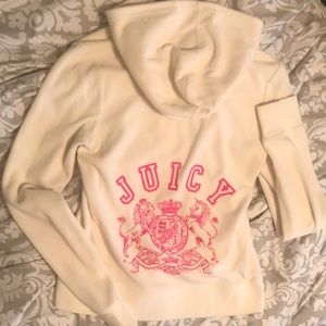 Off white velvet Juicy Couture track suit